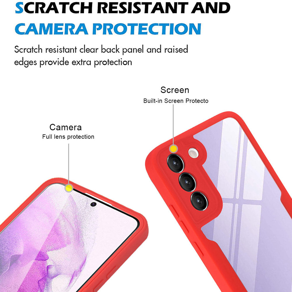 For Samsung Galaxy S23 Acrylic TPU Clear Phone Case Camera Lens Protection Phone Cover with PET Screen Film For Samsung Galaxy S23 Acrylic TPU Clear Phone Case Camera Lens Protection Phone Cover with PET Screen Film